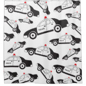 トイパトカーデザイン シャワーカーテン (正面)