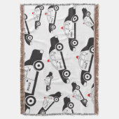 トイパトカーデザイン スローブランケット (正面縦)