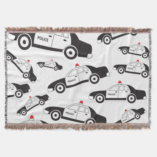 トイパトカーデザイン スローブランケット (正面)