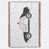 トイパトカーデザイン スローブランケット (正面縦)