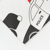 トイパトカーデザイン フリースブランケット (角)