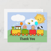 トイパーソナライズされたトレイン ポストカード (正面/裏面)