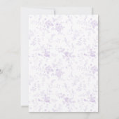 トイビクトリアンルフランスのラベクラシックンダ結婚ーズ 招待状 (裏面)