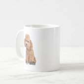 トイプードルの品種 コーヒーマグカップ (正面左)