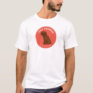 トイプードルのTシャツ(白い) Tシャツ