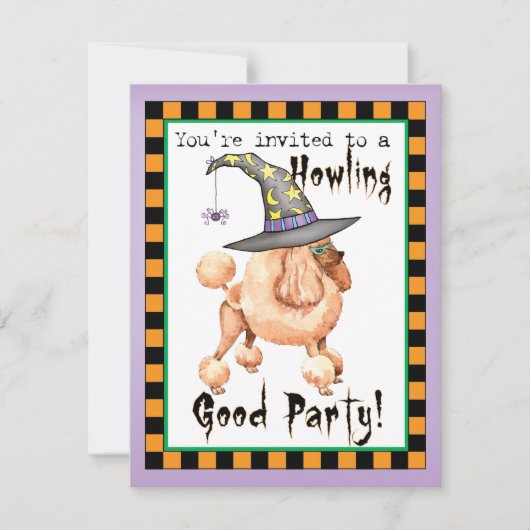 トイプードルウィッチ招待状 (正面)