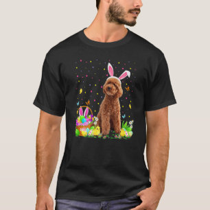 トイプードルドグイースターエッグ狩りトイプードルイースト Tシャツ