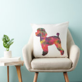 トイプードルドッグジオシルエット数々の クッション (椅子)