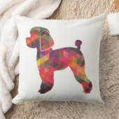 トイプードルドッグジオシルエット数々の クッション (ブランケット)