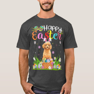 トイプードルドッグバニー卵狩りおもしろいトイプードルハップ Tシャツ