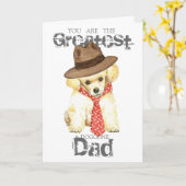 トイプードルパパ カード (黄色い花)