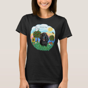 トイプードルブラックとハッピーデー Tシャツ