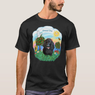 トイプードルブラックとハッピーデー Tシャツ