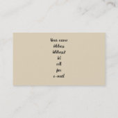 トイプードル名刺 名刺 (裏面)