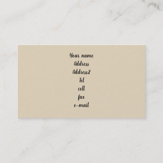 トイプードル名刺 名刺 (裏面)