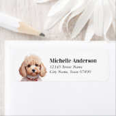 トイプードル差出人住所ラベル ラベル (インサイチュ)