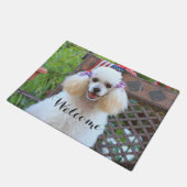 トイプードル犬の玄関マット ドアマット (アングル)