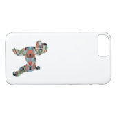 トイプードル犬ジオシルエットプレイド Case-Mate iPhoneケース (裏面(横))