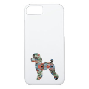 トイプードル犬ジオシルエットプレイド iPhone 8/7ケース