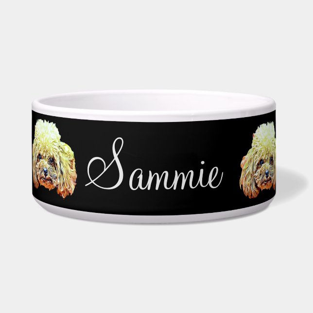 トイプードル犬ボール ボウル (正面)