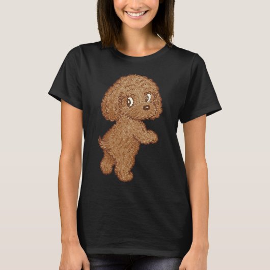 トイプードル立ち Tシャツ (正面)