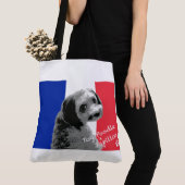 トイプードル×パピヨン トートバッグ (クローズアップ)