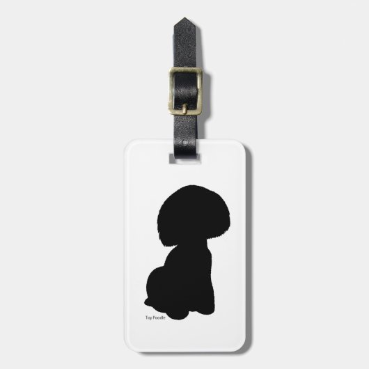 トイプードル ラゲージタグ toy poodle Luggage tag (正面縦)