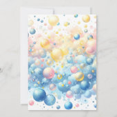 トイプールフォームBashツインラバーダック赤ちゃんシャワー 招待状 (裏面)