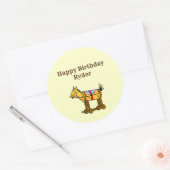 トイホースヴィンテージアート編集可能ウェスタン ラウンドシール (封筒)