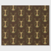 トイモダンンデナーフォークアートヴィンテージラッピング紙Sh ラッピングペーパー (フラット)
