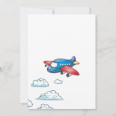 トイモダンー飛行機誕生日ボーイ1st 招待状 (裏面)