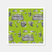 トイルと書道の編結婚集可能 スタンダードカクテルナプキン (正面)