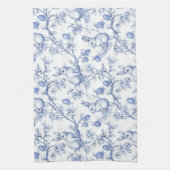 トイルエレガントデジュイブルーイースターバニー キッチンタオル (縦)