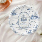 トイルエレガント航海のベビーシャワー ペーパープレート