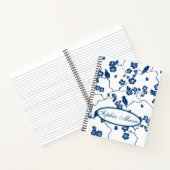 トイルコンテンポラリーバード&花模様ノート ノートブック (内部)