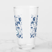 トイルコンテンポラリーバード&花模様 タンブラーグラス (左)