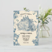 トイルゴーストハロウィーンシャトー結婚式招待状 招待状 (スタンド正面)