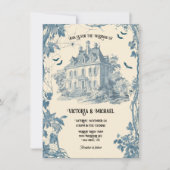 トイルゴーストハロウィーンシャトー結婚式招待状 招待状 (正面)