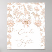 トイルサファリ動物ボーホカードとギフト ポスター (正面)