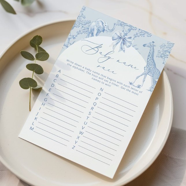 トイルジャングルベビー名レースベビーシャワーゲーム (クリエイターアップロード済み)