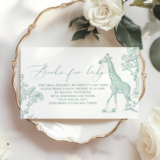 トイルセージお洒落サファリブックスベビーチケット エンクロージャーカード