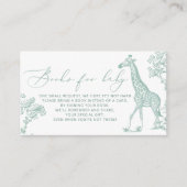 トイルセージお洒落サファリブックスベビーチケット エンクロージャーカード (正面)