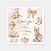 トイルドゥジュイピンクバースデーパーティー スタンダードカクテルナプキン (正面)