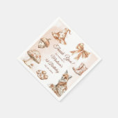 トイルドゥジュイピンクバースデーパーティー スタンダードカクテルナプキン (角)