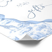 トイルドゥジュイブルーサファリ動物のカードとギフト ポスター (角)