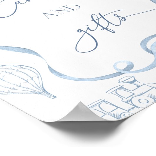 トイルドゥジュイブルー子供部屋カードとギフト ポスター (角)