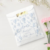 トイルドジュイサファリ動物ブルーベビーシャワー フェイバーバッグ (封をした状態)