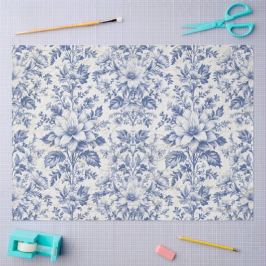 トイルドジュイフローラブルーイエフエメラデクページ 薄葉紙 (クラフト)