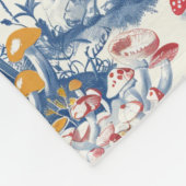 トイルドジョイのキノコの森 フリースブランケット (角)