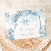 トイルドジョイフランスのボンジュールbebe赤ちゃんシャワー サンキューカード